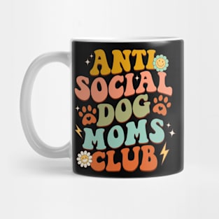 Anti Social Dog Moms Club Gift For Women Mothers Day Mug